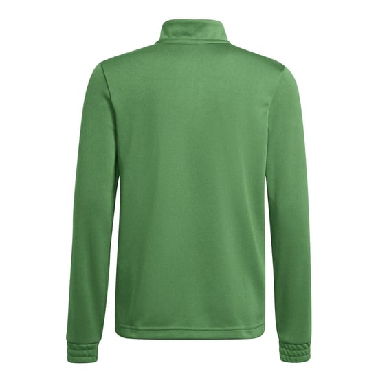 Men's adidas Zip Neck Funnel Neck Long Sleeve Sweatshirt in Green/White - Image 2