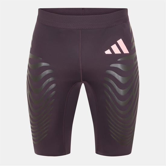 Men's adidas Promo Compression Fit Running Shorts in Aurora Black - Image 1