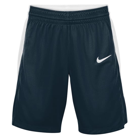 Women's Nike Team Stock Shorts in Obsidian/White - Image 5