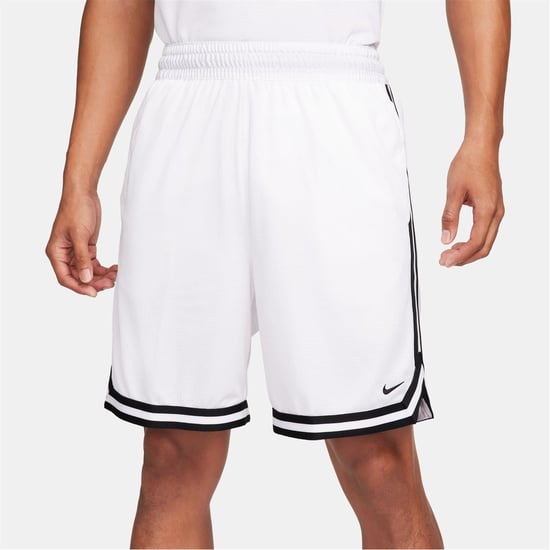 Men's Nike Dna Dri Fit 8 Basketball Shorts in White/Black - Image 1