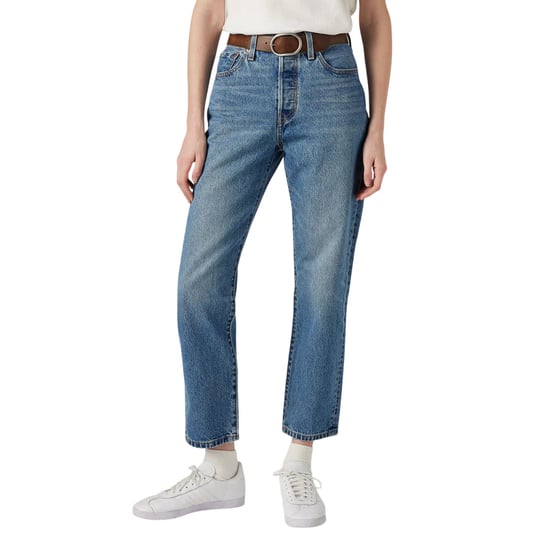 Levis Dames/Dames 501 Korte Jeans (Blauw) - Image 3
