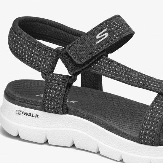 Skechers Go Walk Flex Sandal - Sublime Womens Ankle Strap Sandals Black/white - Image 3