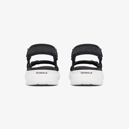 Skechers Go Walk Flex Sandal - Sublime Womens Ankle Strap Sandals Black/white - Image 4