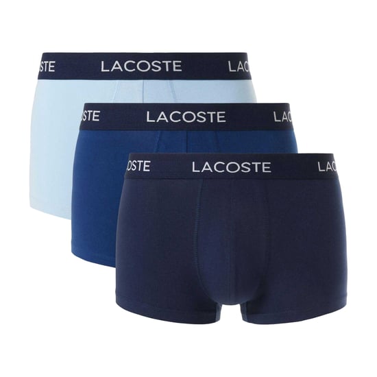 Lacoste Katoenen stretch boxershorts heren (3-pack) (Lichtblauw/blauw/navy) - Image 1