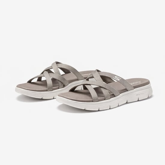 Skechers Go Walk Flex Sandal-ssselena Womens Mules Sandals Taupe - Image 2