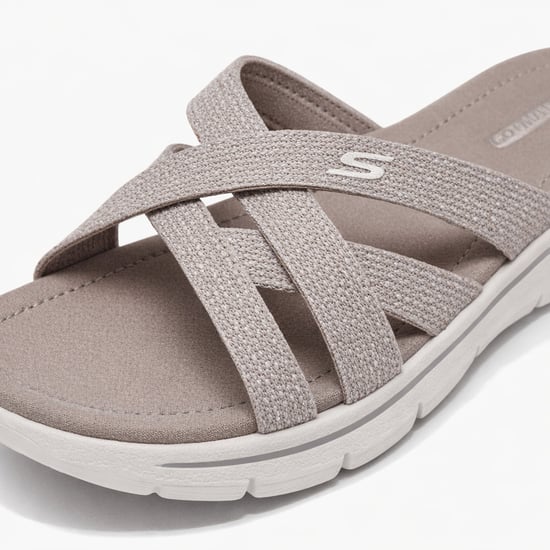 Skechers Go Walk Flex Sandal-ssselena Womens Mules Sandals Taupe - Image 4