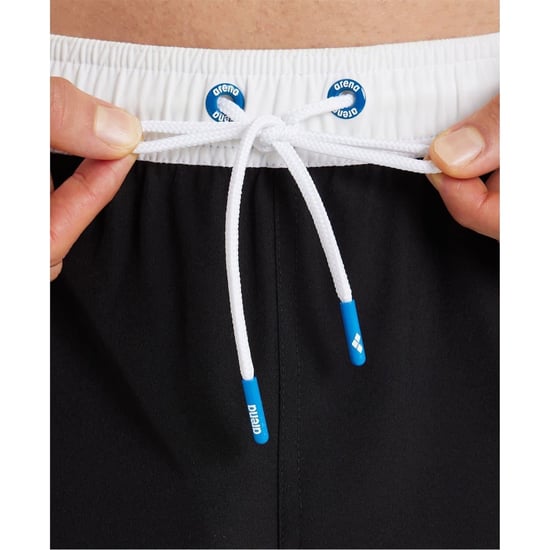 Men's Arena Unisex Bermuda Team Stripe in Black White - Image 6