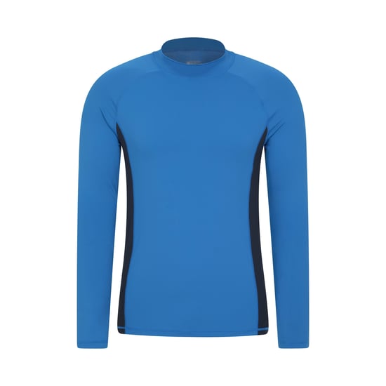 Mountain Warehouse Mens Long-Sleeved Rash Guard (Bright Blue) - Image 1