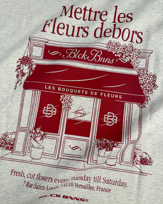 Black Bananas Les Fleurs T-shirt, - Image 4