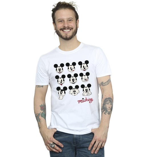 Disney Heren Mickey Mouse Veel gezichten T-Shirt (Wit) - Image 3