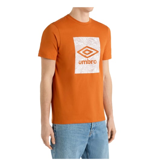 Umbro Heren Geo Wave T-Shirt (Goud Vlam) - Image 3