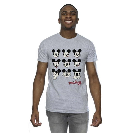 Disney Heren Mickey Mouse Veel gezichten T-Shirt (Sportgrijs) - Image 3