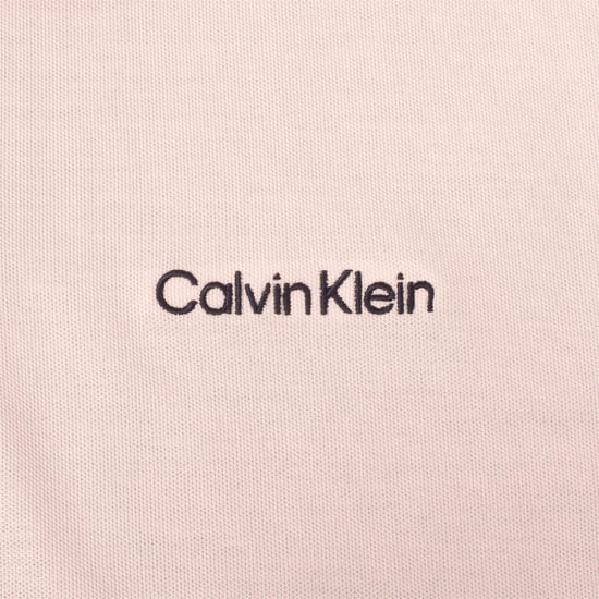 Men's Calvin Klein Golf Embroidered Lacoste Lettering Collared Polo Shirt in Nvy-Pnk - Image 4