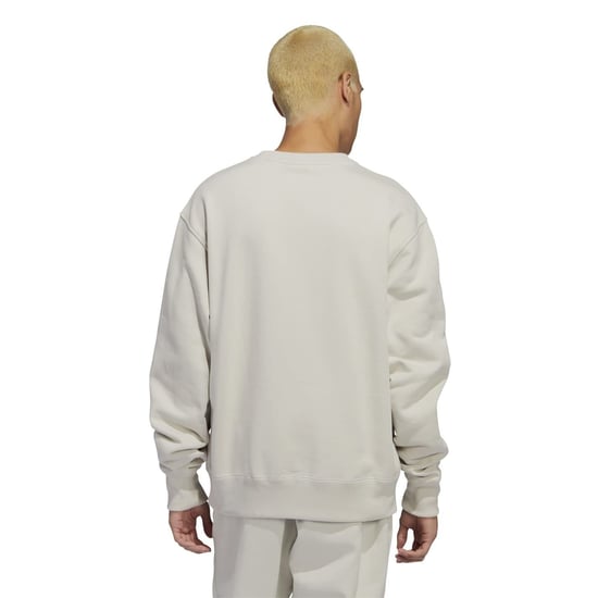 Men's adidas Originals Pw Basics Relaxed Fit Crew Neck Sweatshirt in .Grey - Image 4