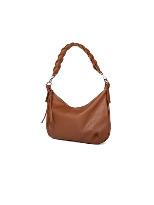 Giulia Monti Shoulder Bag Saddle Brown - Image 2