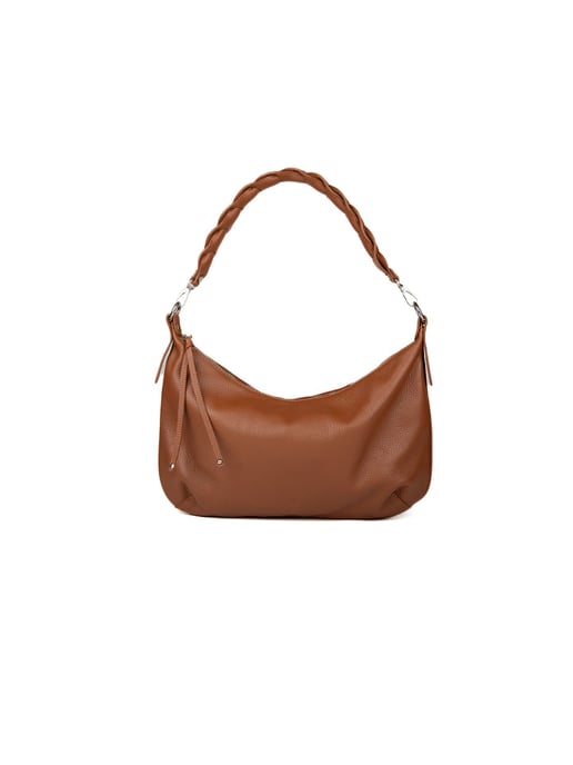 Giulia Monti Shoulder Bag Saddle Brown - Image 3