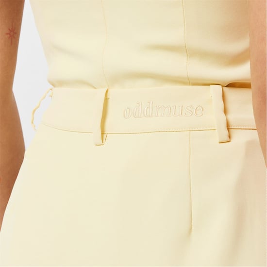 Women's Odd Muse The Ultimate Muse Midi Skirt in Lime Cream - Image 5