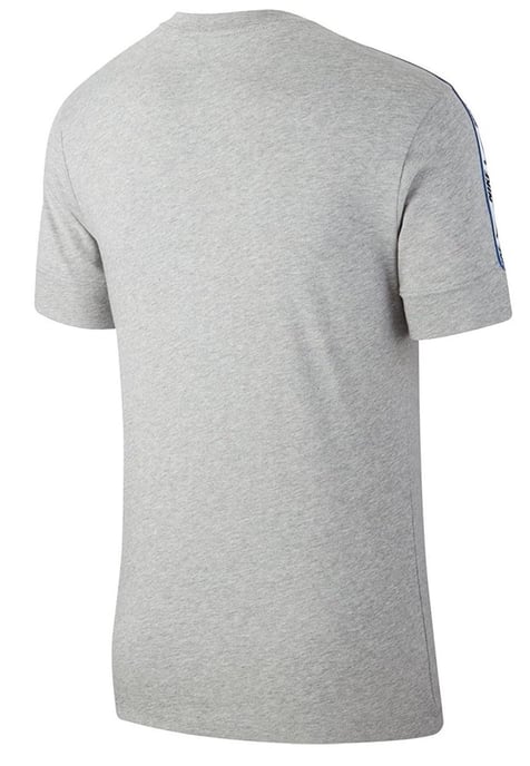 Nike Mens Tracksuit Tape T Shirt Tape Shorts Set in Grey/Black - Image 3