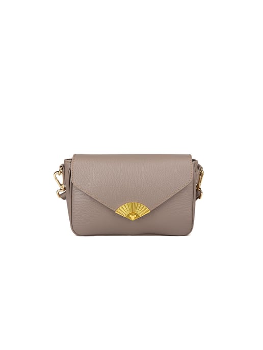 Giulia Monti Schoudertas Grijs Beige - Image 1
