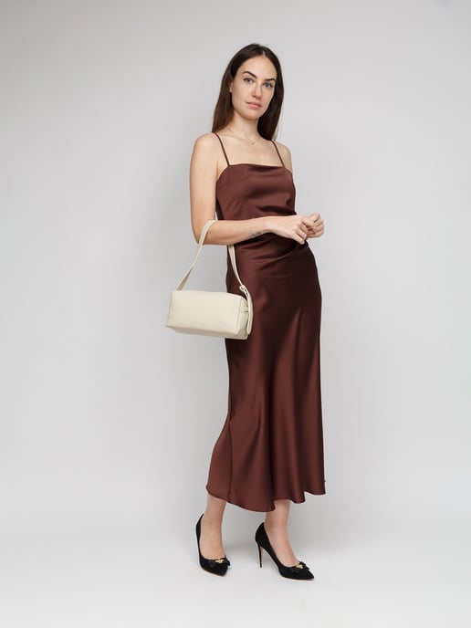 Giulia Monti Axellväska Grå Beige - Image 5