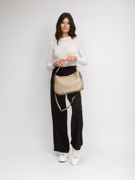 Giulia Monti Schoudertas Grijs Beige - Image 5