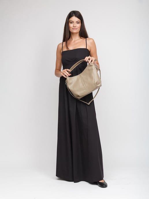 Giulia Monti Axelväska Grå Beige - Image 5