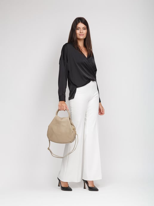 Giulia Monti Schoudertas Grijs Beige - Image 5