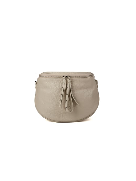 Giulia Monti Axelmessenger Grå Beige Ljus - Image 1