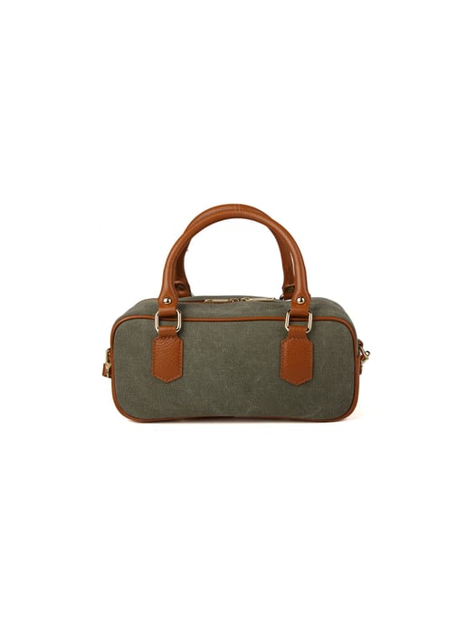 Giulia Monti Schoudertas Militaire Groen Gouden Bruin - Image 1