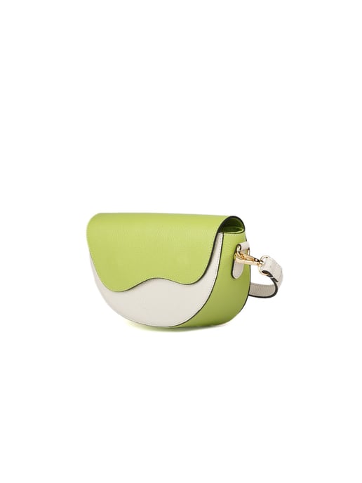 Giulia Monti Axelväska Gräsgrön Ljusbeige - Image 2