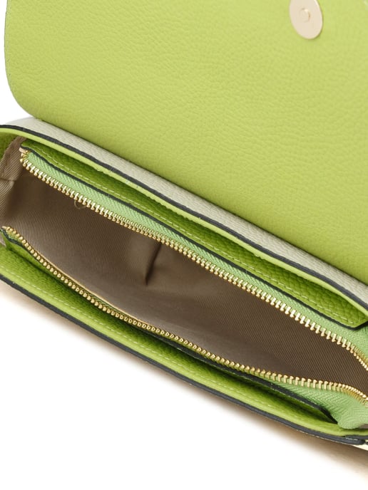 Giulia Monti Axelväska Gräsgrön Ljusbeige - Image 4
