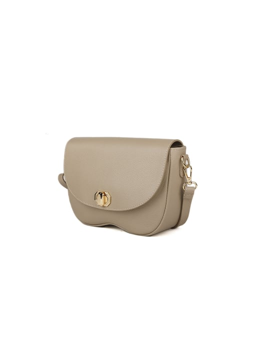 Giulia Monti Axellväska Grå Beige - Image 2