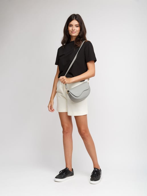 Giulia Monti Shoulder Bag Grey - Image 5
