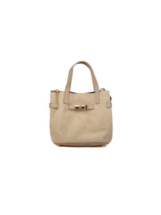 Giulia Monti Schoudertas Grijs Beige - Image 1