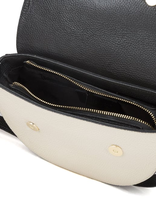 Giulia Monti Axelväska Svart Ljus Beige - Image 4