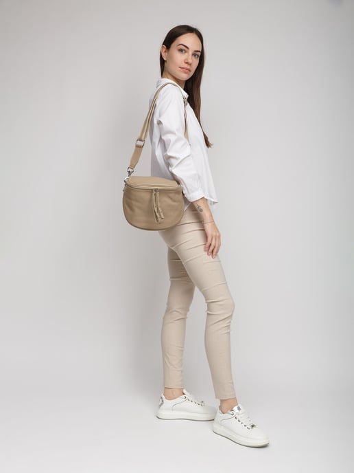 Giulia Monti Axla Väska Grå Beige - Image 5