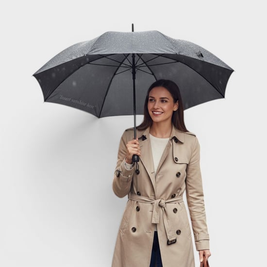 Off-White Long Umbrella Dark Grey - Image 2