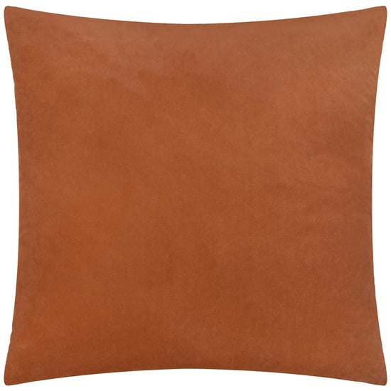 Paoletti Evoke Cut Velvet Cushion Cover, Brick - Image 3