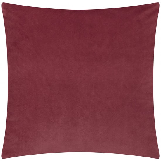 Paoletti Evoke Cut Velvet Cushion Cover, Burgundy - Image 3