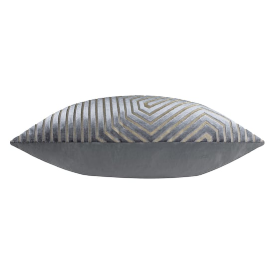 Paoletti Evoke Cut Velvet Cushion Cover, Charcoal - Image 4