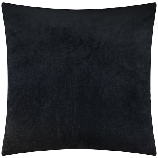 Paoletti Evoke Cut Velvet Cushion Cover, Black - Image 3