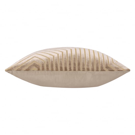 Paoletti Evoke Cut Velvet Cushion Cover, Mink - Image 4