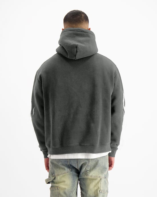 Black Bananas Mono Flame Hoodie, - Image 3