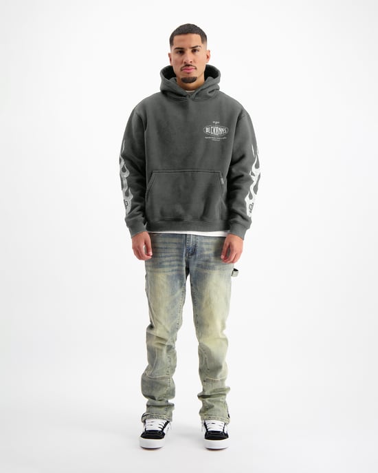 Black Bananas Mono Flame Hoodie, - Image 5