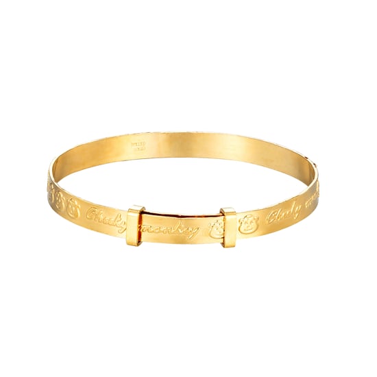 Rolled Gold Cheeky Monkey Adjustable Children's Bangle - Image 1