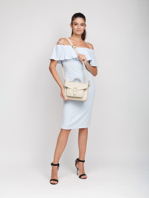 Giulia Monti Schoudertas Licht Beige - Image 5
