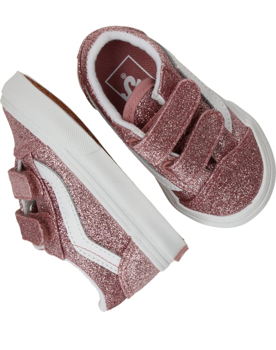 Vans Old Skool V Glitter Rose Gold Sneakers Meisjes - Image 4