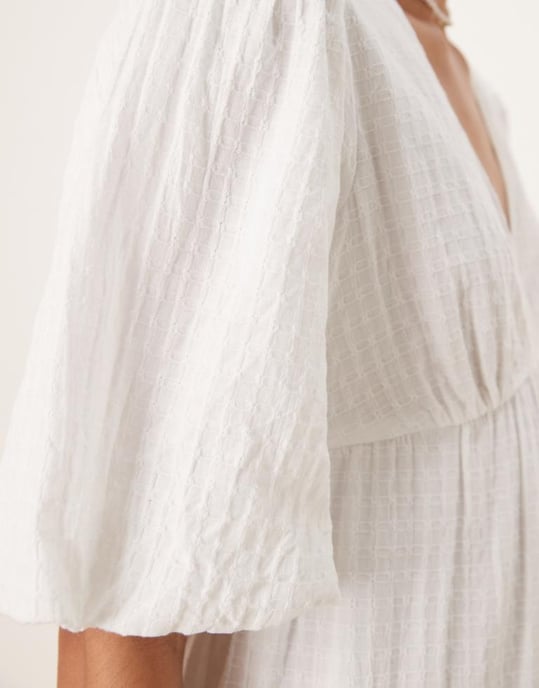 Nobody's Child Roselena tiered midi dress in white - Image 3