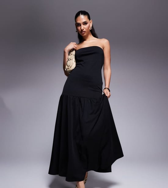 sachin and babi light blue dress Bandeau Knit Maxi Dress Black