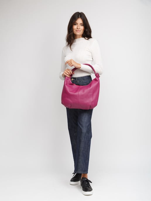 Giulia Monti Axelremsväska Mörk Fuxia - Image 5
